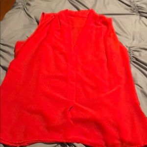 Sheer Red Tank 💋♥️💄